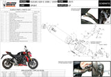 Terminale Di Scarico Con Omologazione Suono Gp Carbonio - Mivv Compatibile Con Suzuki Gsx-S 1000 (2015-2020)
