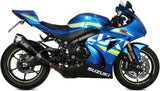 Terminale Di Scarico Con Omologazione Suono Delta Race Inox Nero Carbonio - Mivv Compatibile Con Suzuki Gsx-R 1000 (2017-2020)