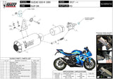 Terminale Di Scarico Non Catalizzato E Senza Omologazione Suono Mk3 Inox - Mivv Compatibile Con Suzuki Gsx-R 1000 (2017-2020)