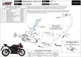 Impianto Di Scarico Completo Catalizzato E Con Omologazione Suono Delta Race Inox Nero Carbonio - Mivv Compatibile Con Suzuki Gsx-S 125 (2017-2020)