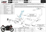 Impianto Di Scarico Completo Catalizzato E Con Omologazione Suono Gppro Inox Nero - Mivv Compatibile Con Suzuki Gsx-S 125 (2017-2020)