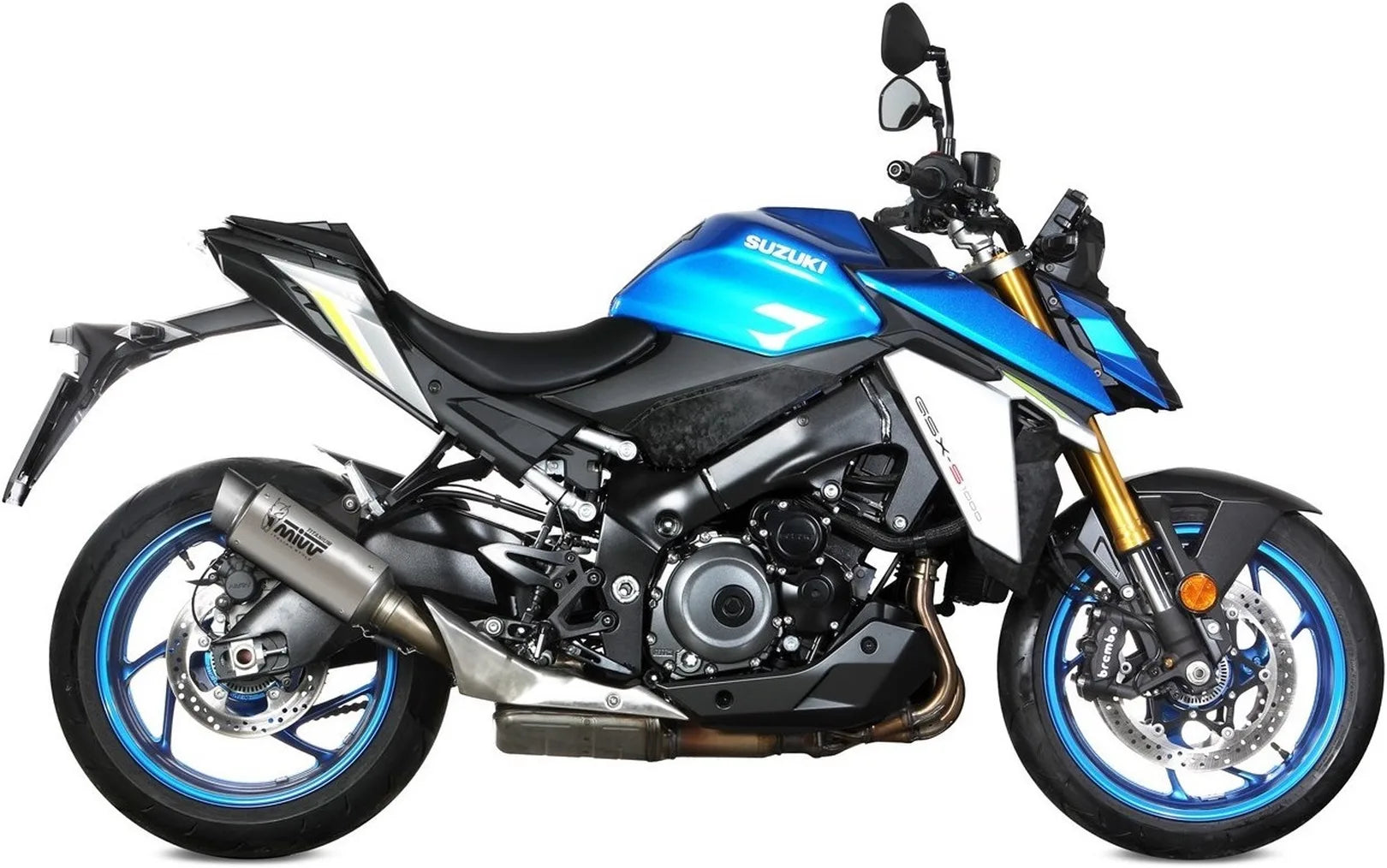 Terminale Di Scarico Con Omologazione Suono Gppro Titanio - Mivv Compatibile Con Suzuki Gsx-S 1000 (2021-2024)