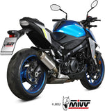 Exhaust Tip With Noise Certification Gppro Titanium - Mivv Compatible With Suzuki Gsx-S 1000 (2021-2024)
