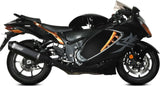 Doppio Terminale Di Scarico Con Omologazione Suono Speed Edge Titanio Carbonio - Mivv Compatibile Con Suzuki Gsx-R 1300 Hayabusa (2021-2024)