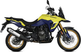 Terminale Di Scarico Con Omologazione Suono Speed Edge Inox Carbonio - Mivv Compatibile Con Suzuki V-Strom 800 De (2023-2024)