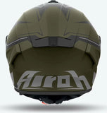 Casco Integrale Per Moto Airoh Spark 2 - Sp2D70 Thermoplastic Hrt Verde Militare Matto Dart Taglia M