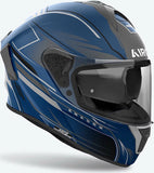Casco Integrale Per Moto Airoh Spark 2 - Sp2Sh18 Thermoplastic Hrt Blu Matto Shadow Taglia Xs