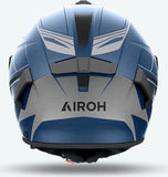 Casco Integrale Per Moto Airoh Spark 2 - Sp2Sh18 Thermoplastic Hrt Blu Matto Shadow Taglia S
