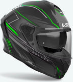 Casco Integrale Per Moto Airoh Spark 2 - Sp2Sh33 Thermoplastic Hrt Verde Matto Shadow Taglia Xxl