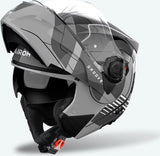 Casco Modulare Per Moto Airoh Specktre - Specg16 Thermoplastic Hrt Grigio Gloss Groove Taglia Xl