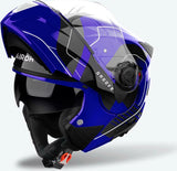 Casco Modulare Per Moto Airoh Specktre - Specg18 Thermoplastic Hrt Blu Gloss Groove Taglia Xxl