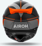 Casco Modulare Per Moto Airoh Specktre - Specl32 Thermoplastic Hrt Arancio Matto Leaf Taglia M