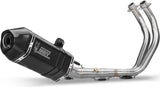 Impianto Di Scarico Completo Catalizzato E Con Omologazione Suono Speed Edge Inox Nero Carbonio - Mivv Compatibile Con Yamaha Tracer 700 (2016-2024)