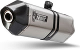 Exhaust Tip With Noise Certification Speed Edge Stainless Steel Carbon - Mivv Compatible With Suzuki Dl 1000 V-Strom (2014-2020)
