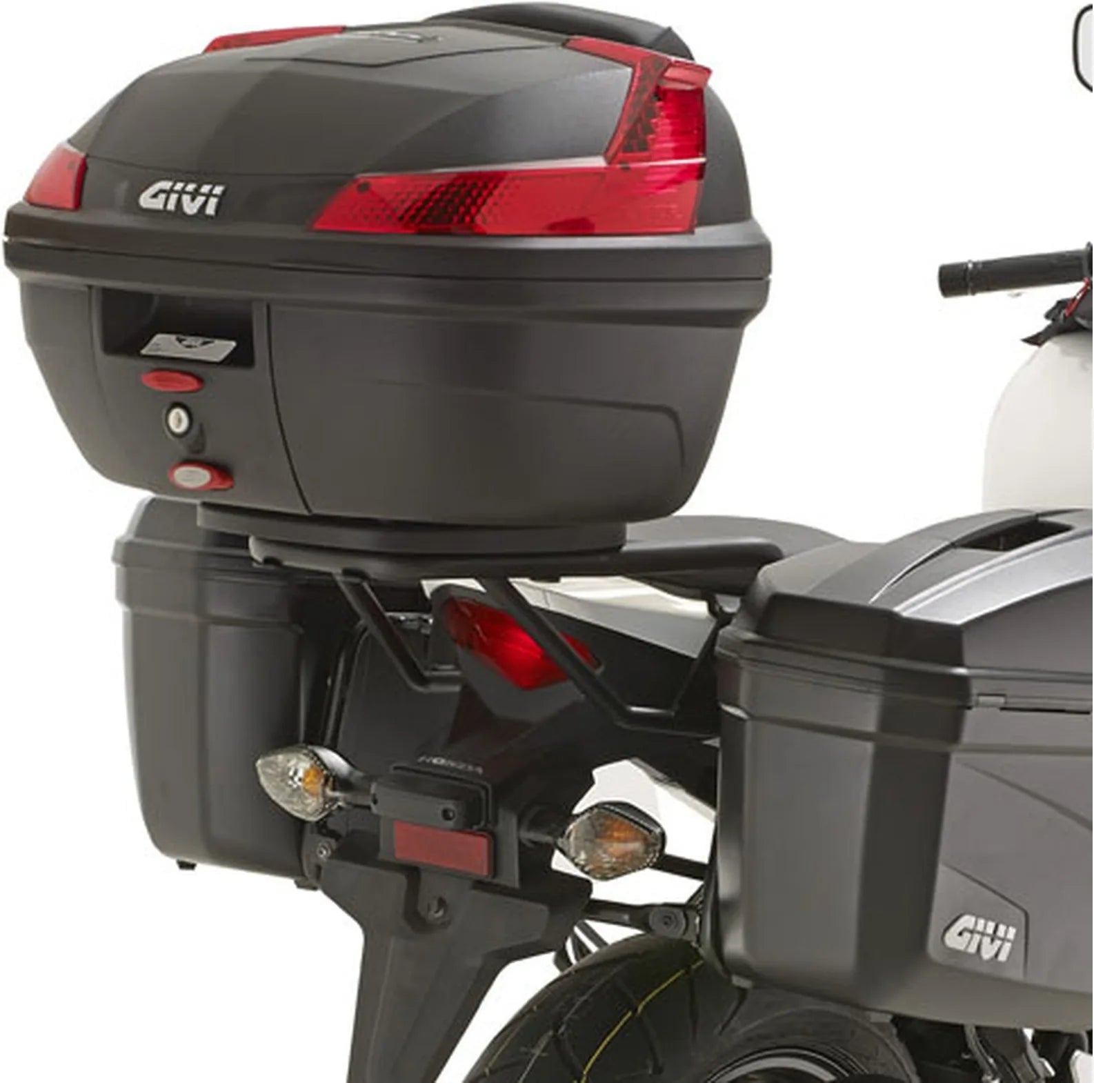 Bauletto Monolock Nero Tech 29 Lt Plastica - Givi Compatibile Con Honda Cbr 500 R (2013-2015)