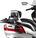 Monokey Maxia 5 Silver Top Case - 58 Lt Maxia 5 Technopolymer - Givi Compatible With Suzuki An 250 - 400 Burgman (2003-2006)