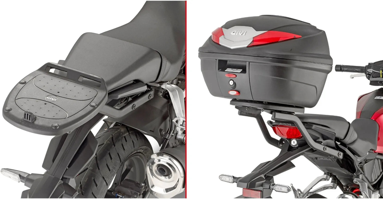 Bauletto Monolock Nero Tech 30 Lt Plastica - Givi Compatibile Con Honda Cb 125 R (2018-2020)