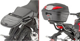 Monolock Alpina Aluminium Top Case - 44 Lt Alpina Aluminium - Givi Compatible With Honda Cb 300 R (2018-2024)