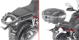 Monokey Trekker Black Aluminium Top Case - 52 Lt Trekker Aluminium - Givi Compatible With Honda Cb 500 X (2013-2018)