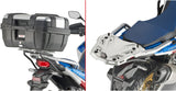 Monolock Riviera Triple Black Top Case - 46 Lt Riviera Technopolymer - Givi Compatible With Honda Crf 1100 L Africa Twin (2024)