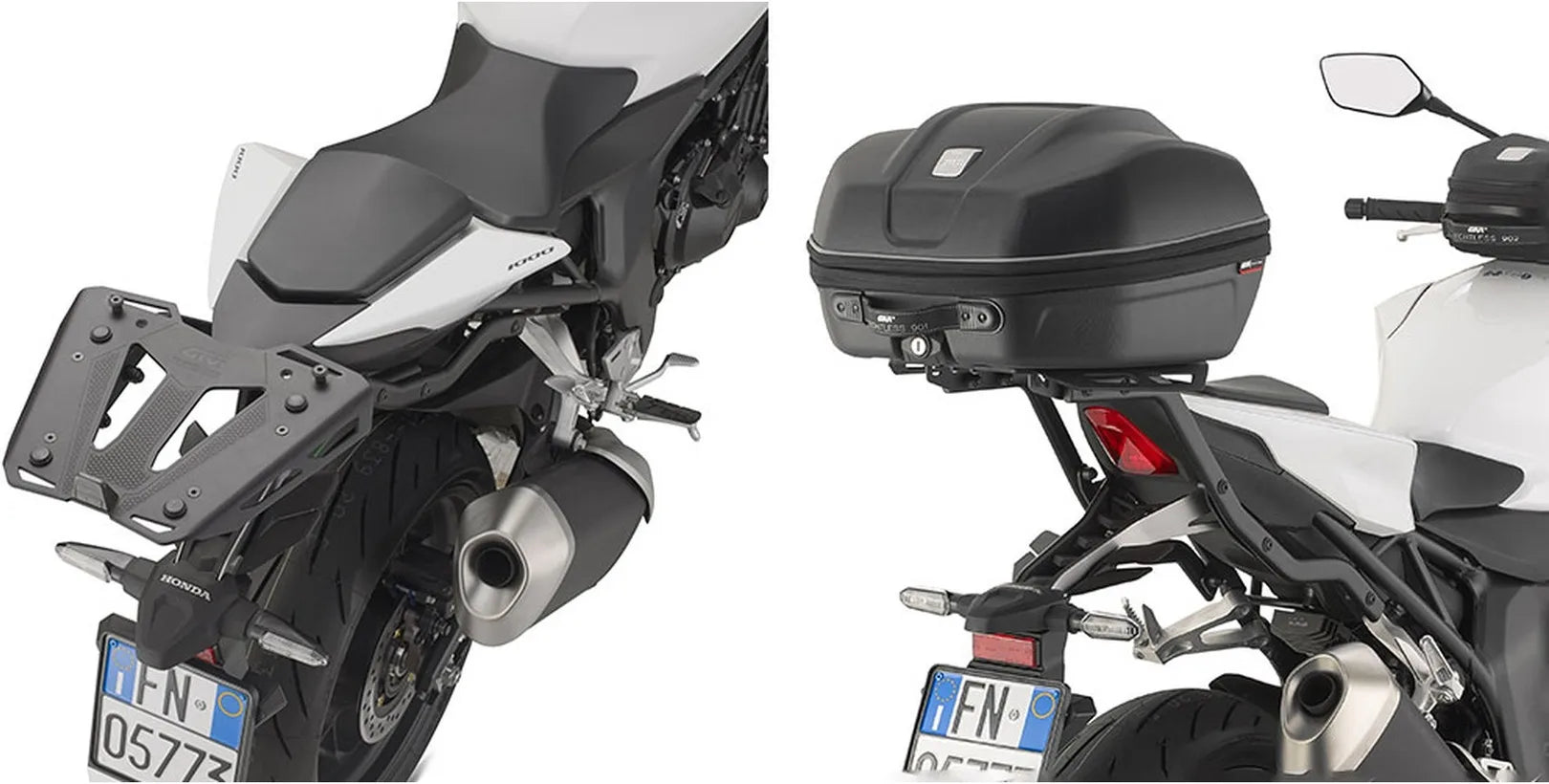 Bauletto Monolock Nero Tech 30 Lt Plastica - Givi Compatibile Con Honda Cb 1000 Hornet (2025)