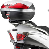 Monokey Trekker Outback Evo Smart Black Aluminium Top Case - 58 Lt Trekker Outback Evo Smart Aluminium - Givi Compatible With Honda Sw-T 400 (2009-2017)