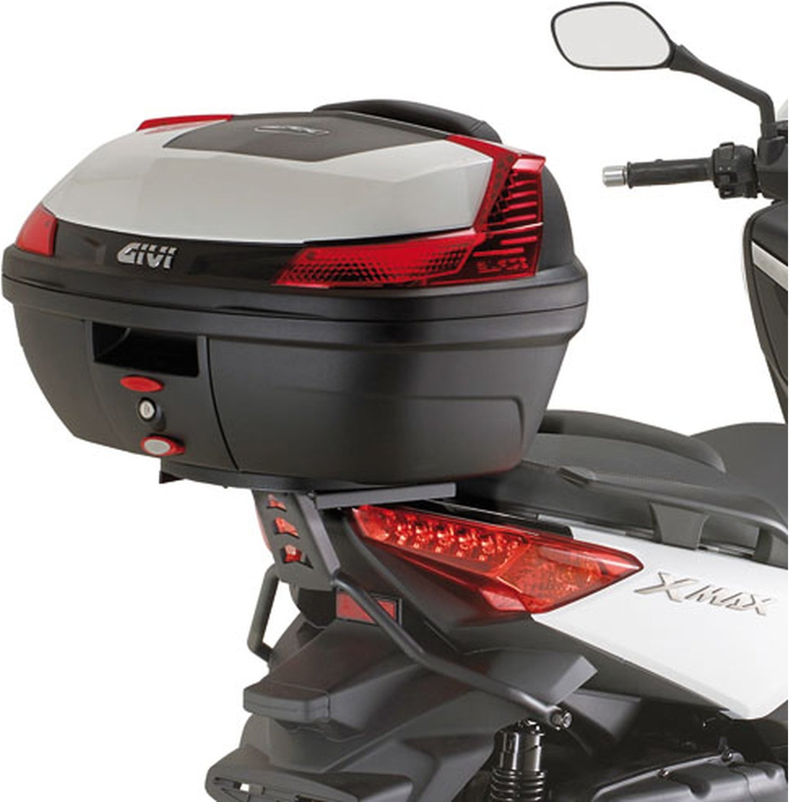 Monolock Blade Black Tech Top Case - 37 Lt Blade Technopolymer - Givi Compatible With Mbk Evolys 125 - 250 (2014-2017)