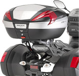 Monolock Alpina Black Aluminium Top Case - 44 Lt Alpina Aluminium - Givi Compatible With Yamaha Mt-09 Tracer (2015-2017)