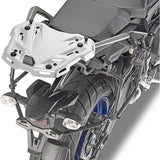 Monokey Silver Tech Top Case - 47 Lt Technopolymer - Givi Compatible With Yamaha Tracer 900 - Gt (2018-2020)