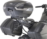 Monokey Black Top Case - 34 Lt Technopolymer - Givi Compatible With Yamaha Niken 900 (2019-2024)