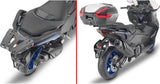 Monokey Maxia 5 Silver Top Case - 58 Lt Maxia 5 Technopolymer - Givi Compatible With Yamaha T-Max 560 (2022-2024)