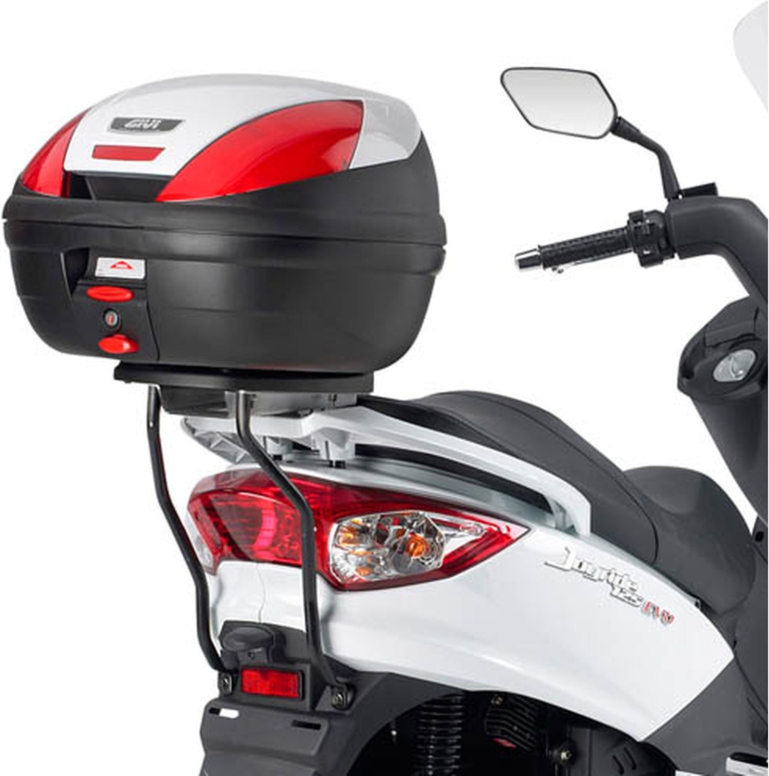 Monolock Blade Black Tech Top Case - 37 Lt Blade Technopolymer - Givi Compatible With Sym Joyride 125 - 200 Evo (2009-2022)