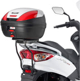 Monolock Black Top Case - 30 Lt Technopolymer - Givi Compatible With Sym Joyride 125 - 200 S (2009-2022)