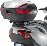 Monokey Carbon Look Tech Top Case - 47 Lt Technopolymer - Givi Compatible With Suzuki An 650 Burgman - Executive (2013-2020)