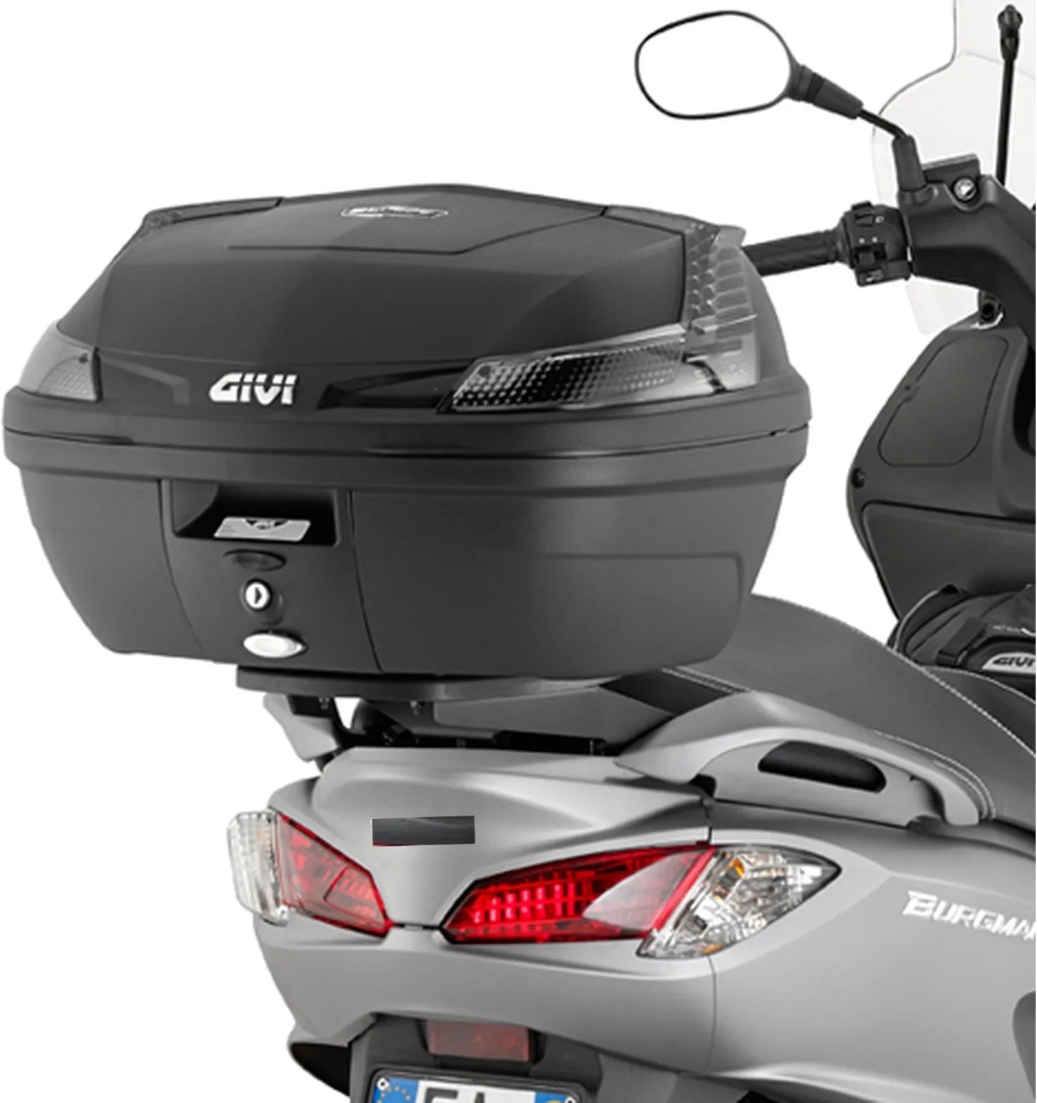 Bauletto Monolock Simply Iv Nero 45 Lt Simply Iv Plastica - Givi Compatibile Con Suzuki Uh 125 - 200 Burgman Abs (2014-2021)