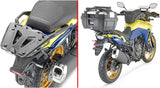 Monokey Maxia 5 Silver Top Case - 58 Lt Maxia 5 Technopolymer - Givi Compatible With Suzuki V-Strom 800 Se (2023-2024)
