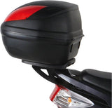 Monolock Riviera Triple Black Top Case - 46 Lt Riviera Technopolymer - Givi Compatible With Yamaha Cignus X 125 (2004-2006)