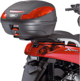 Monolock Riviera Black Tech Top Case - 46 Lt Riviera Technopolymer - Givi Compatible With Yamaha X-Max 125 - 250 (2005-2009)