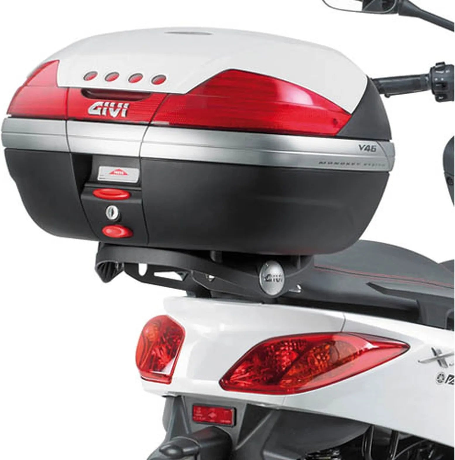 Bauletto Monokey Nero 40 Lt Plastica - Givi Compatibile Con Yamaha X-Max 125 - 250 (2010-2013)