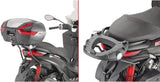 Monokey Trekker Dolomiti Black Aluminium Top Case - 30 Lt Trekker Dolomiti Aluminium - Givi Compatible With Piaggio Mp3 125 - 300 Yourban (2011-2018)