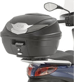 Monolock Blade Black Top Case - 47 Lt Blade Technopolymer - Givi Compatible With Piaggio Medley 125 - 150 (2016-2019)