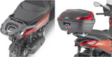 Bauletto Monolock Alpina Alluminio Nero 44 Lt Alpina Alluminio - Givi Compatibile Con Piaggio Beverly 300 - 400 Hpe (2021-2024)