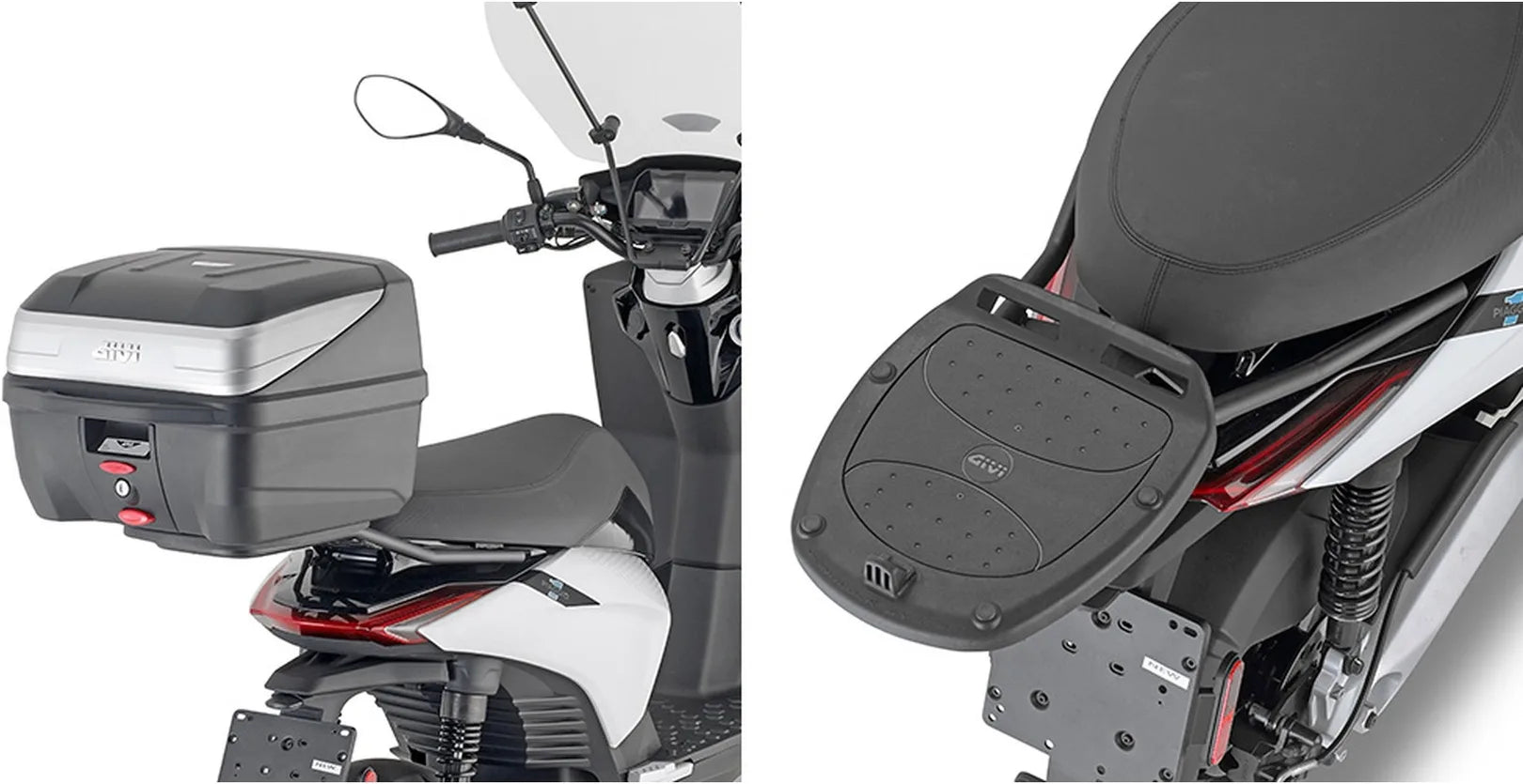 Bauletto Monolock Vision Nero 34 Lt Vision Plastica - Givi Compatibile Con Piaggio Electric 1 E (2021-2024)