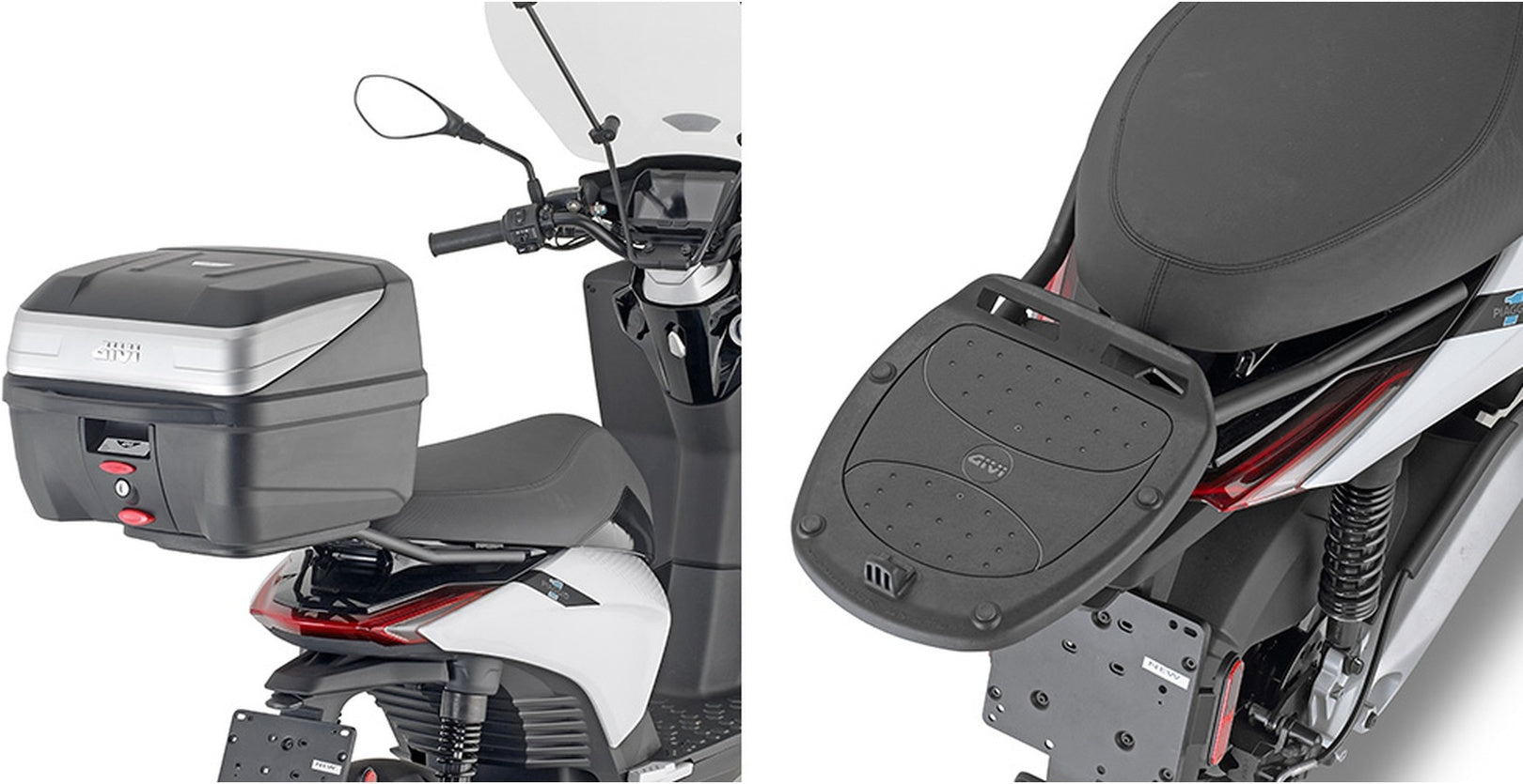 Monolock Blade Black Top Case - 37 Lt Blade Technopolymer - Givi Compatible With Piaggio Electric 1 E (2021-2024)