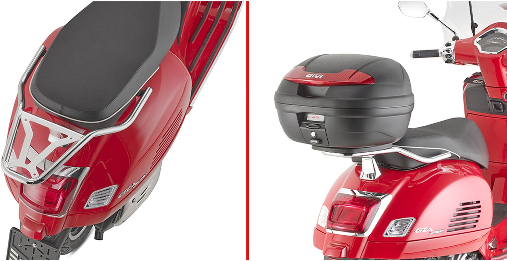 Monolock Simply Iv Black Top Case - 45 Lt Simply Iv Technopolymer - Givi Compatible With Piaggio Vespa Gts 310 - Super (2025)