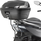 Bauletto Monolock Nero 29 Lt Plastica - Givi Compatibile Con Kymco Xciting 400 I (2013-2017)