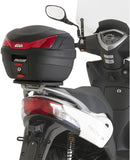 Monolock Riviera Black Top Case - 46 Lt Riviera Technopolymer - Givi Compatible With Kymco Agility 200 R16 (2014-2024)