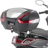 Monokey Trekker Black Aluminium Top Case - 46 Lt Trekker Aluminium - Givi Compatible With Kymco Downtown 125 I Tcs Abs (2015-2024)