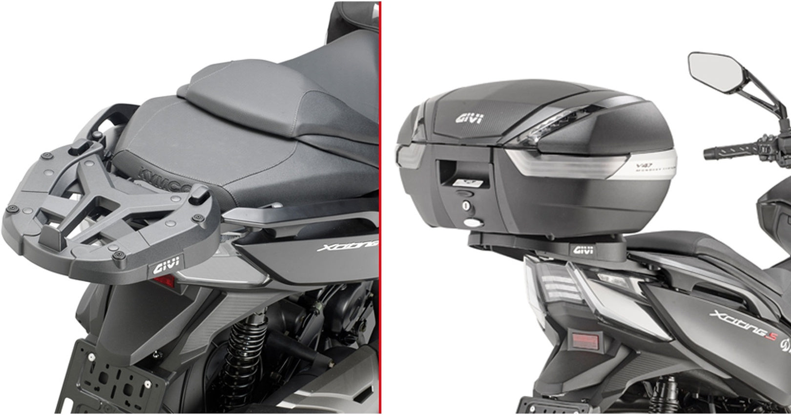 Monokey Trekker Alaska Black Aluminium Top Case - 44 Lt Trekker Alaska Aluminium - Givi Compatible With Kymco Xciting 400 Vs (2024-2025)