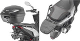 Monolock Black Top Case - 29 Lt Technopolymer - Givi Compatible With Kymco Krv 200 (2023-2024)